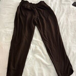 Zara Dark Brown Stretch Waist Pants